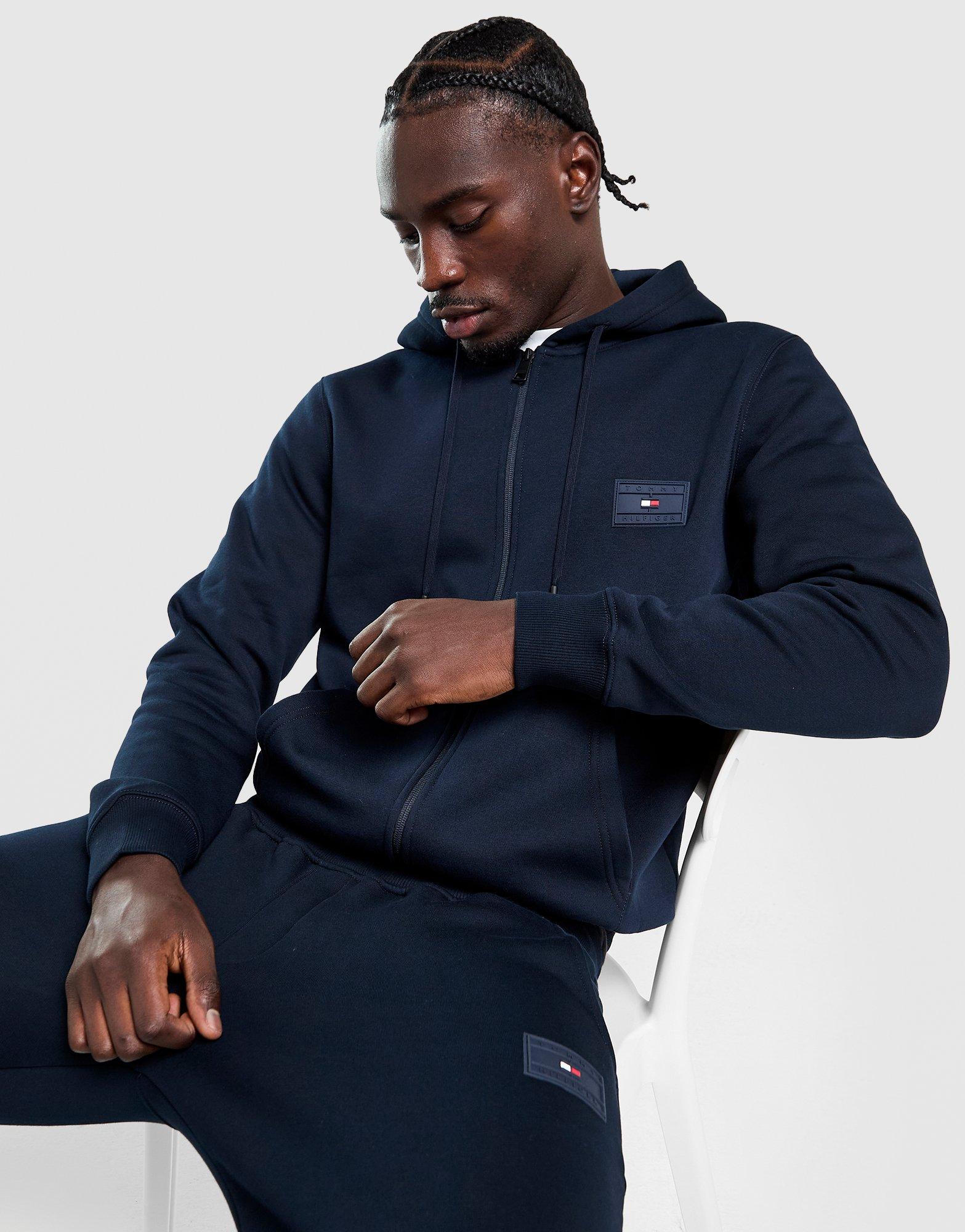 Blue Tommy Hilfiger Tommy Full Zip Hoodie - JD Sports Malaysia