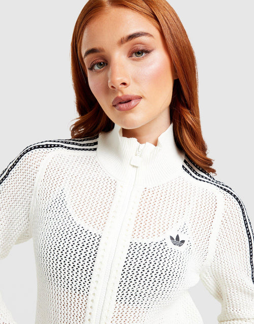 Knitted Crochet Firebird Track Top
