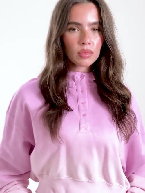 Phoenix Dip Dye Cropped Hoodie