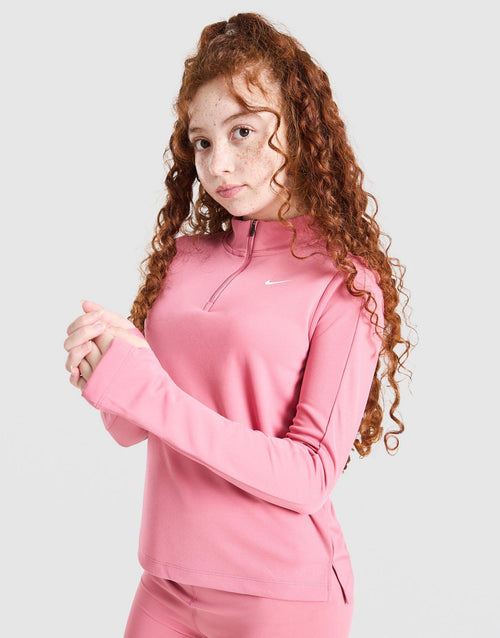Girls' Fitness Long Sleeve 1/2 Zip Top Junior