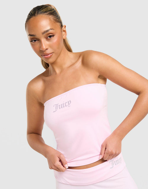 Diamente Longline Bandeau Top