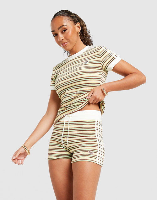 Towel Stripe Micro Shorts