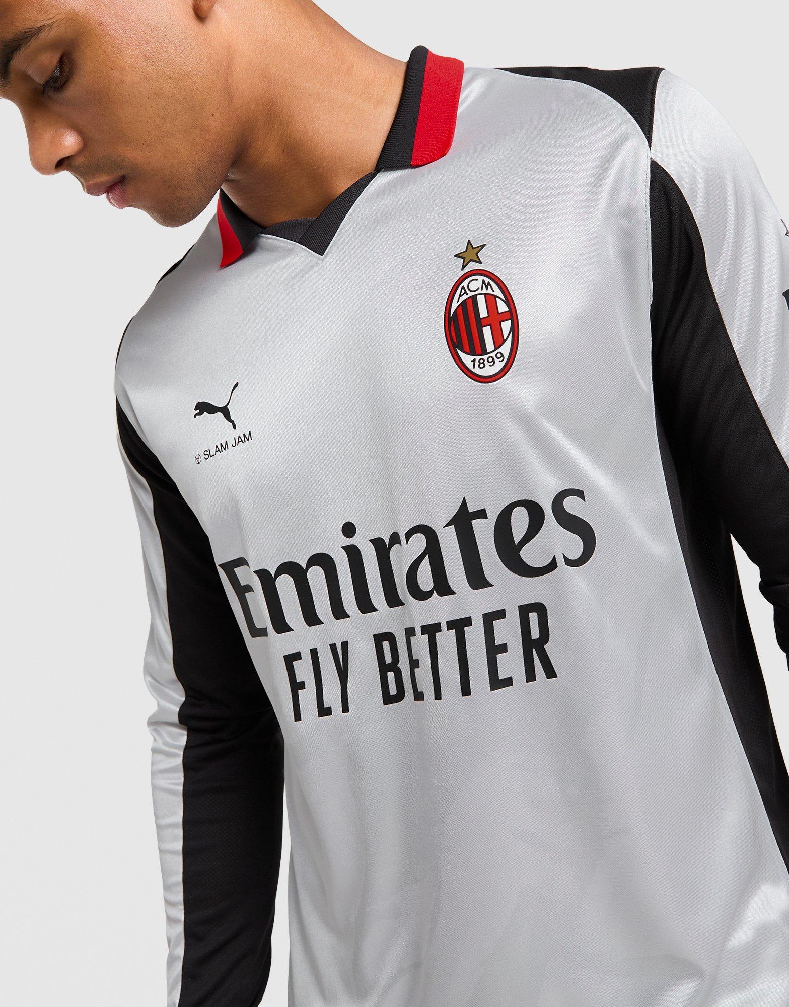 Grey Puma x Slam Jam AC Milan Long Sleeve Shirt - JD Sports Malaysia