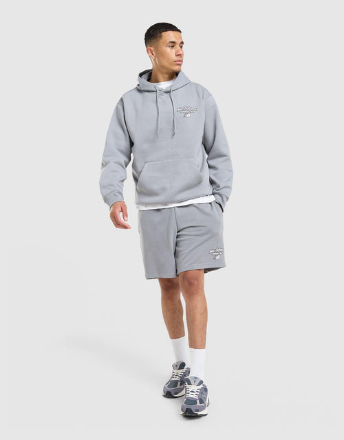 Back Graphic Script Hoodie