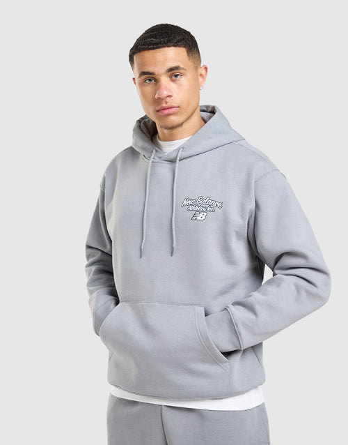 Back Graphic Script Hoodie
