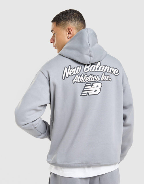 Back Graphic Script Hoodie