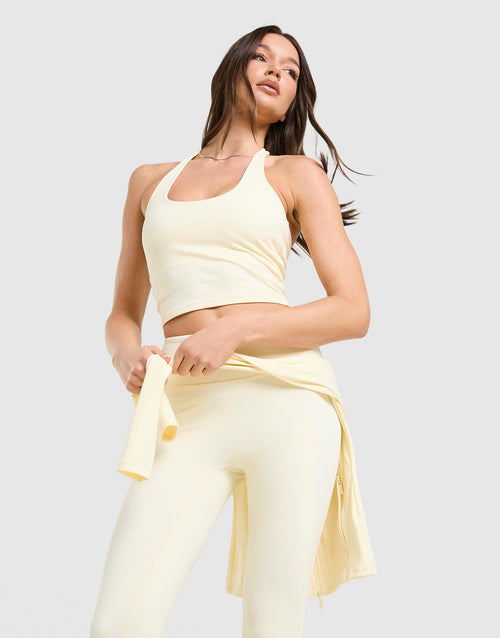 Sculpt Halter Neck Tank Top