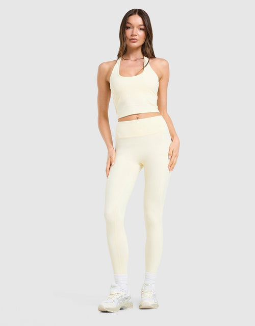 Sculpt Halter Neck Tank Top