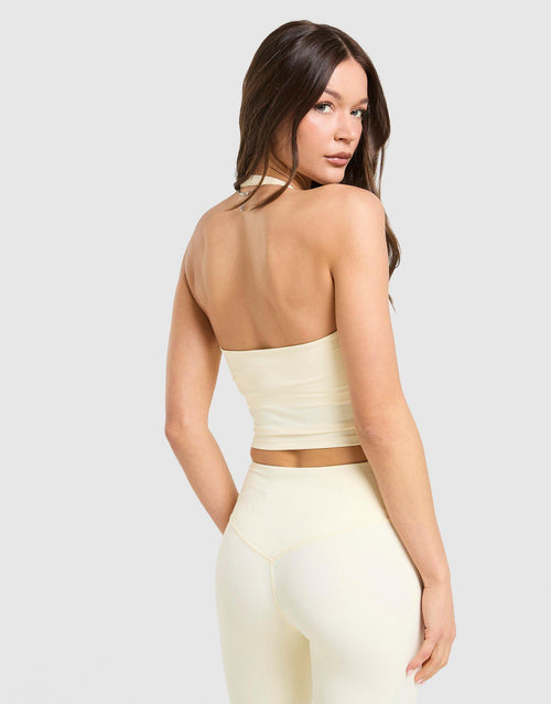 Sculpt Halter Neck Tank Top