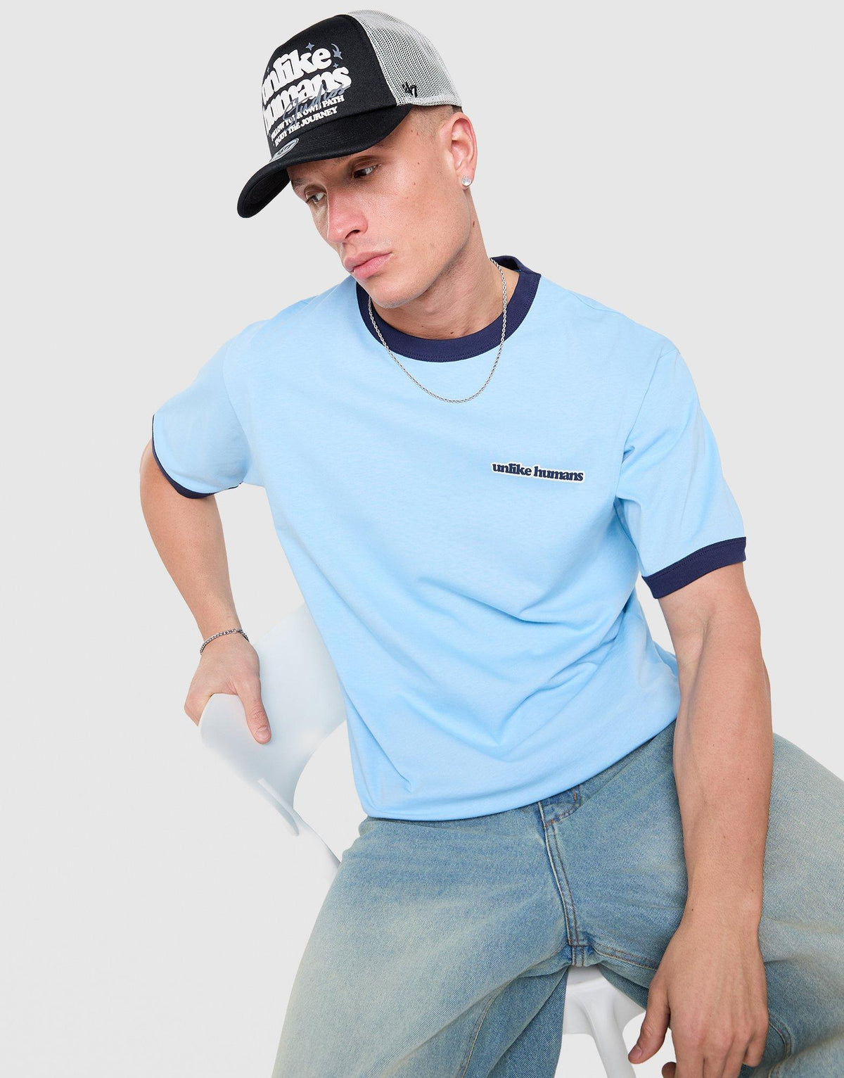 Tumblr Alex Ringer Blue Unlike Humans Alex Ringer T-Shirt - JD Sports Malaysia