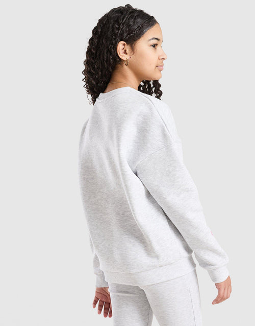 Girls' Fade Heart Crew Sweatshirt Junior