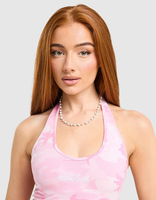 Field Camo Halter Neck Top