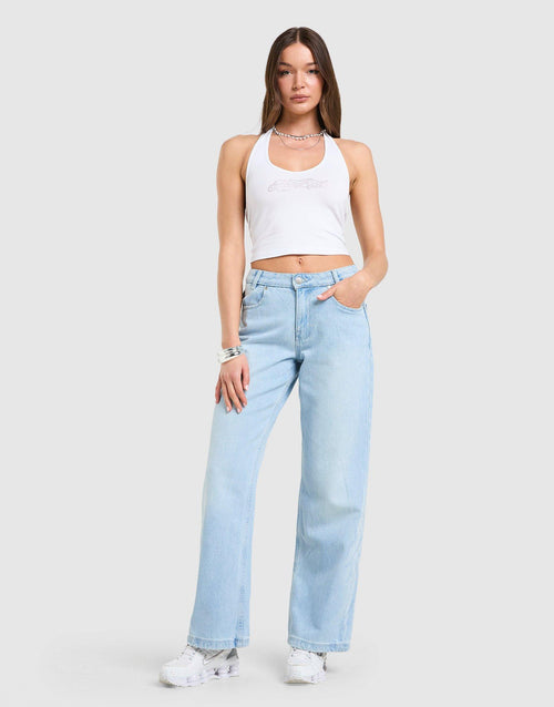 Solace Diamante Halterneck Top