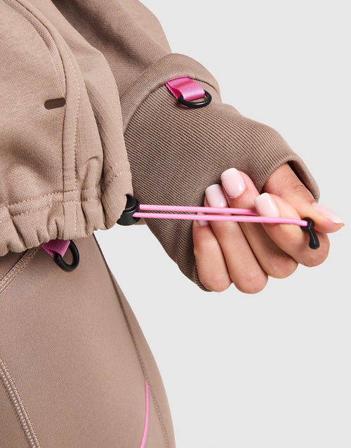 Grid Pocket Overhead Hoodie