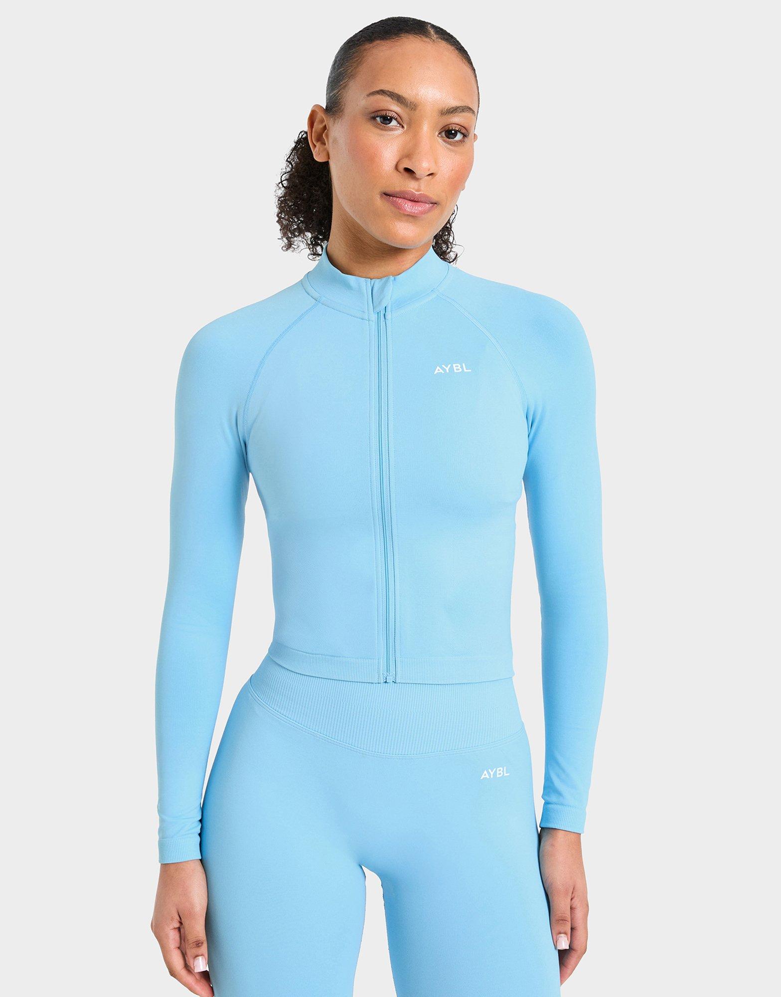 Enhance Full Zip Seamless Top