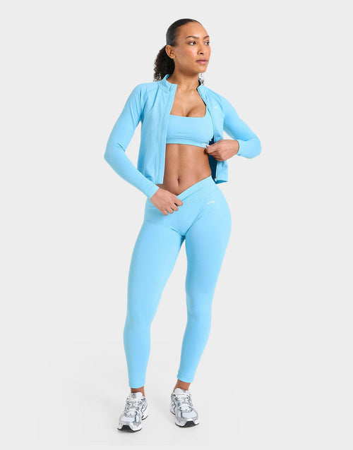 Enhance Full Zip Seamless Top