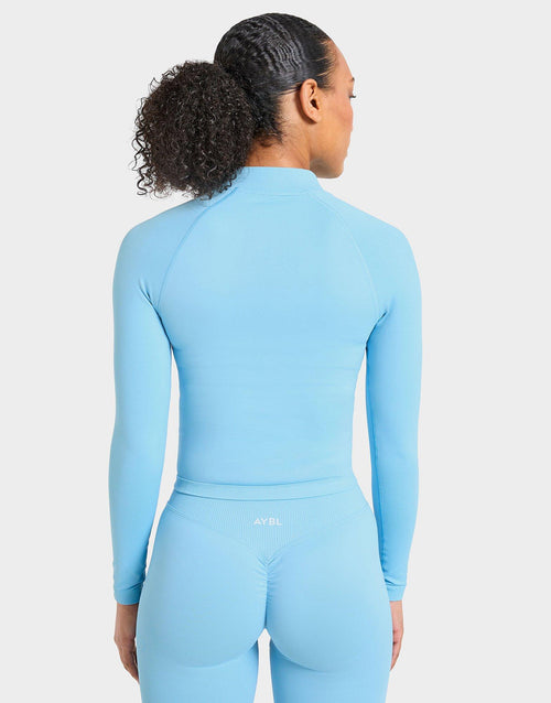 Enhance Full Zip Seamless Top