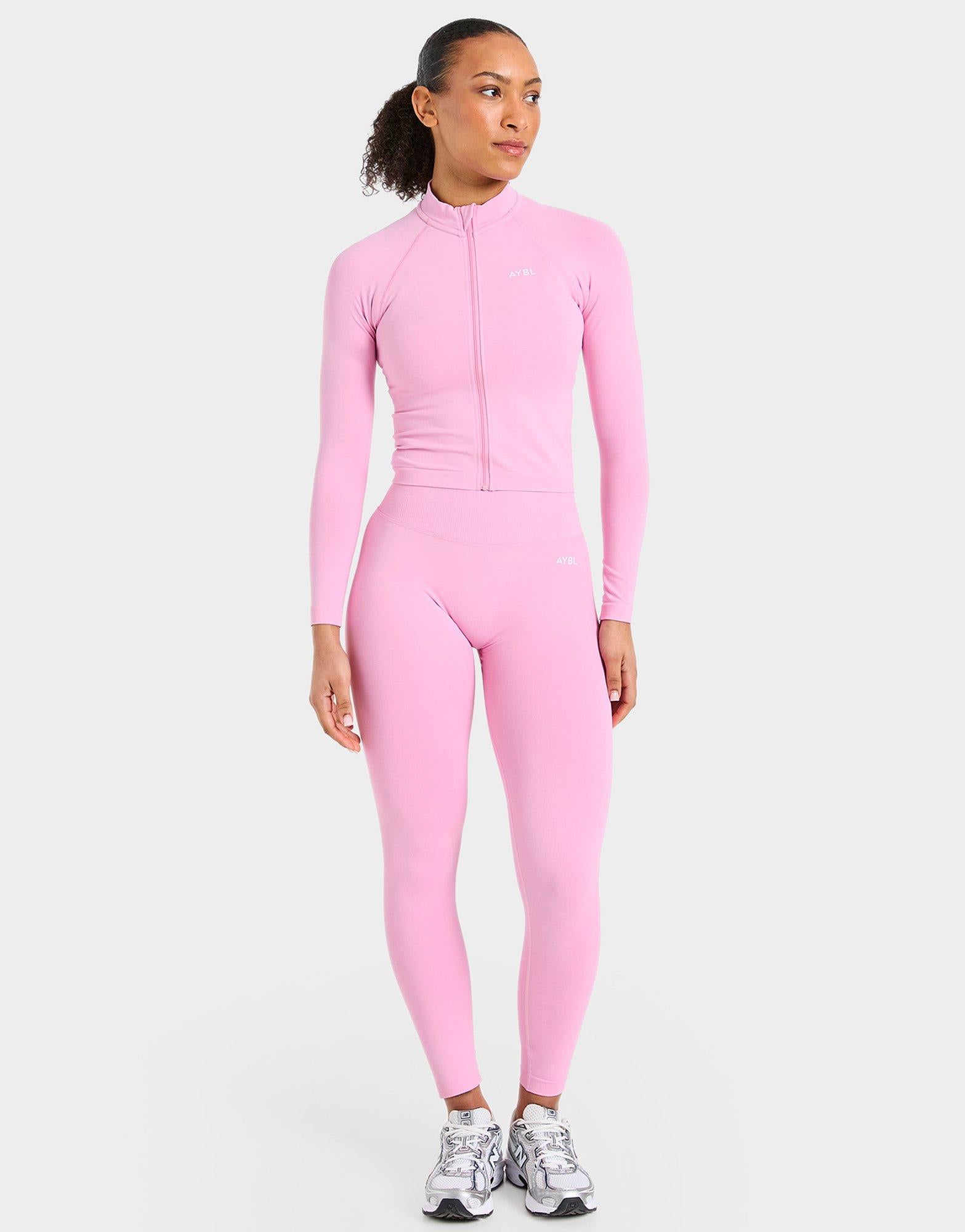 Enhance Full Zip Seamless Top