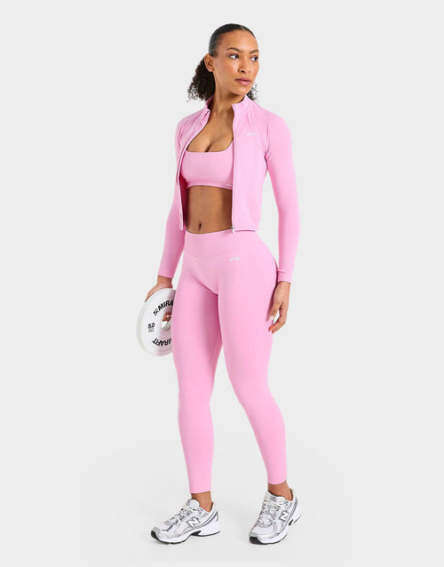 Enhance Full Zip Seamless Top
