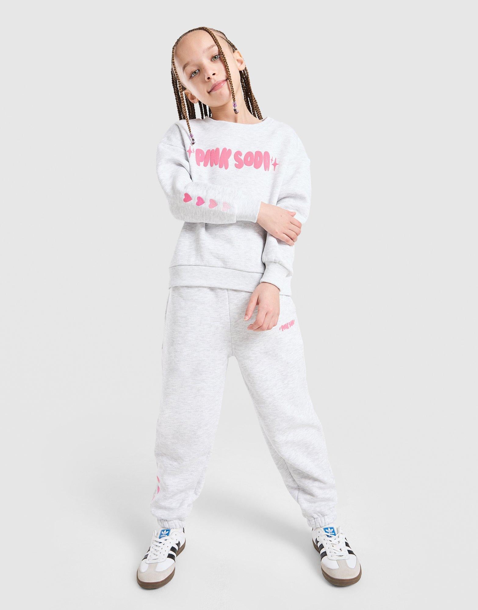 Girls' Fade Crew/Joggers Tracksuit Children