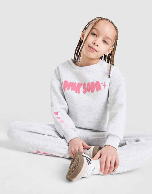 Girls' Fade Crew/Joggers Tracksuit Children