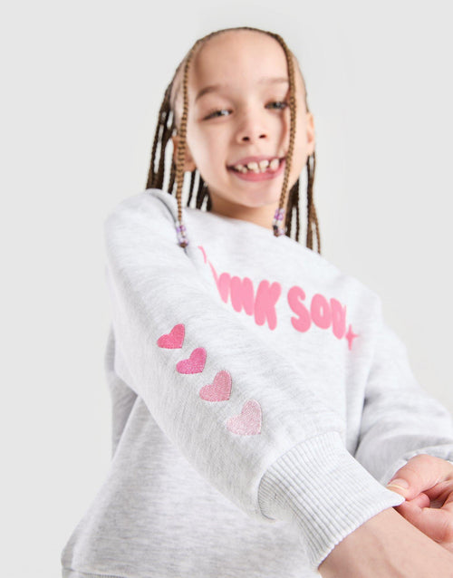 Girls' Fade Crew/Joggers Tracksuit Children