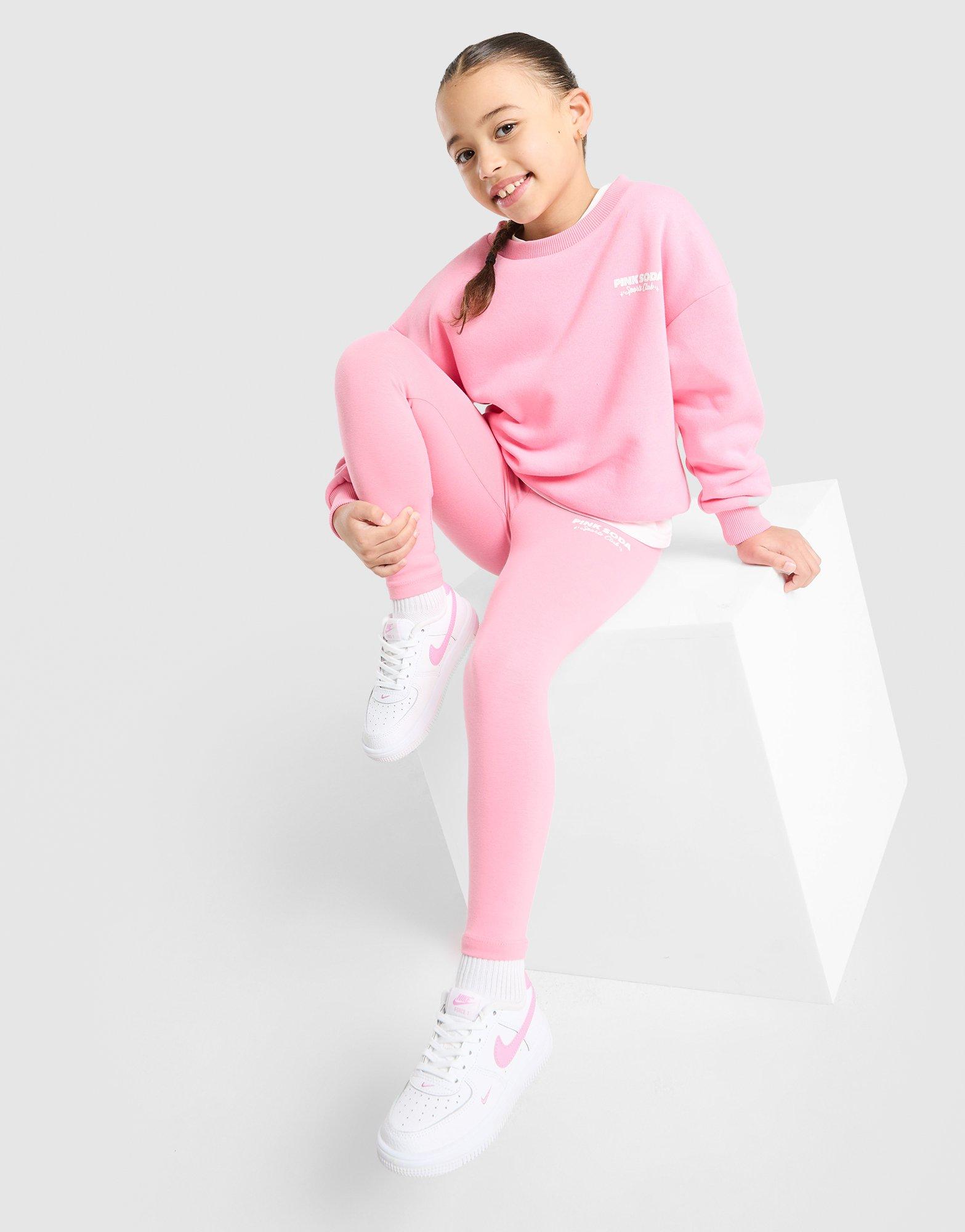 Girls Sporty Crew Sweatshirt/Leggings Set Children