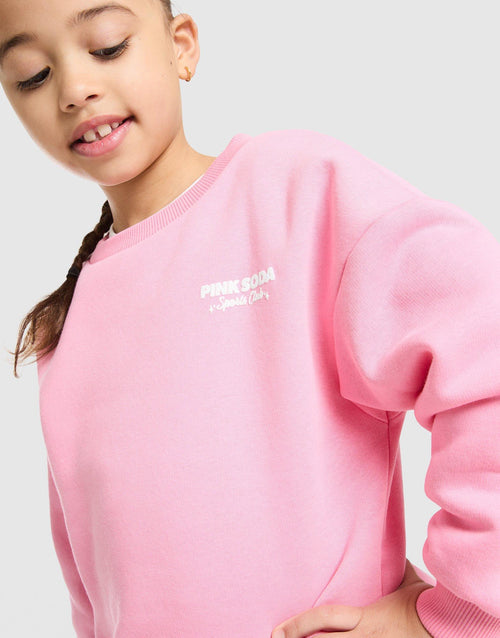 Girls Sporty Crew Sweatshirt/Leggings Set Children