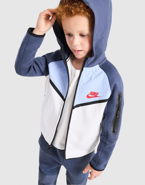 Tech Fleece Mix Fabric Tracksuit Children