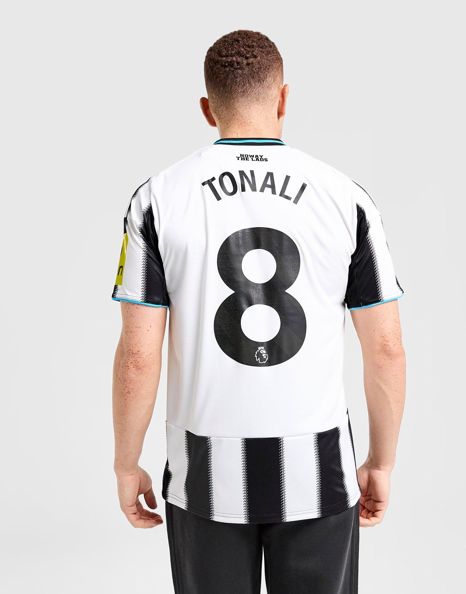 Black adidas Newcastle United FC 2025/26 Tonali #8 Home Shirt - JD