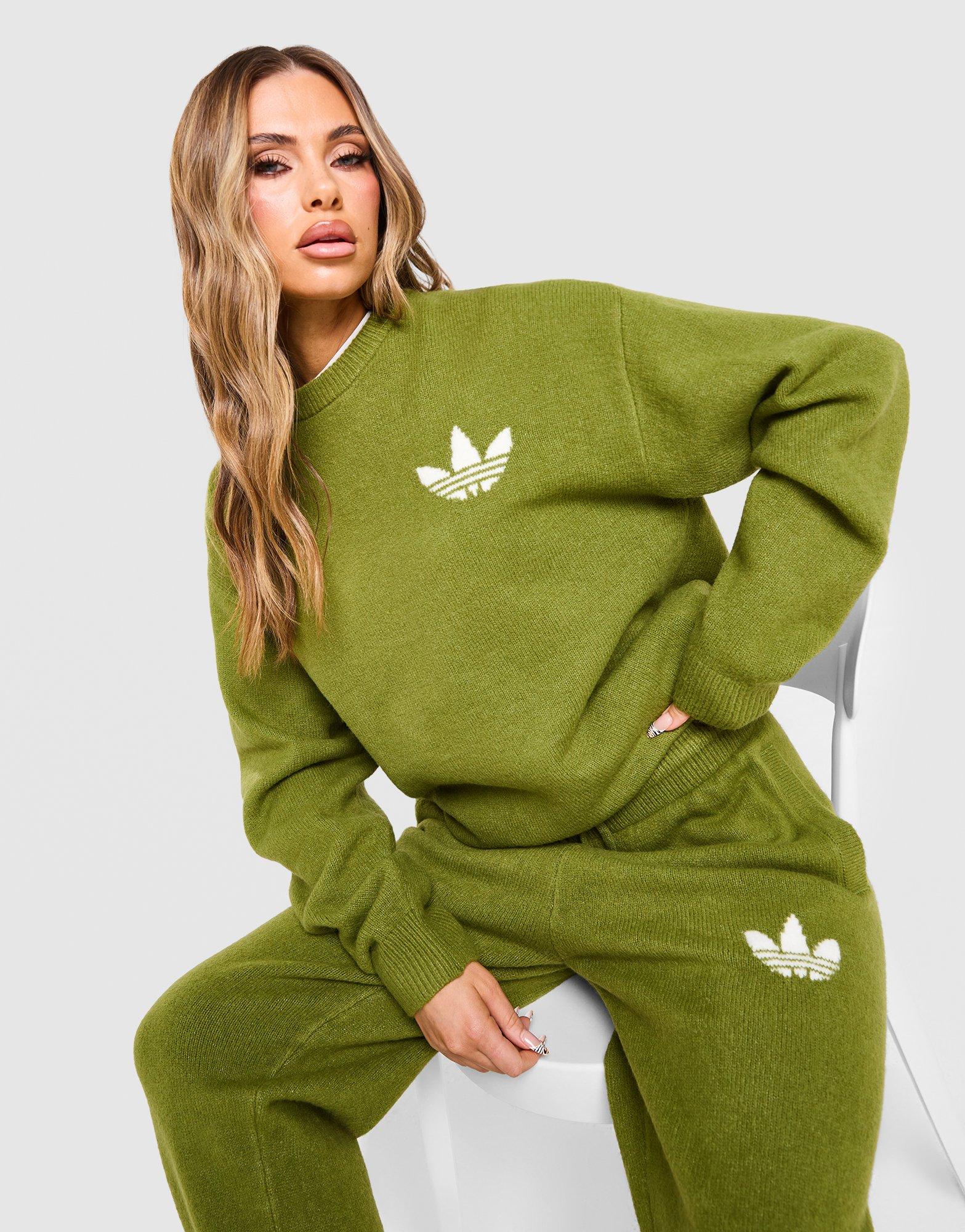 Trefoil Knit Crew Sweatshirt