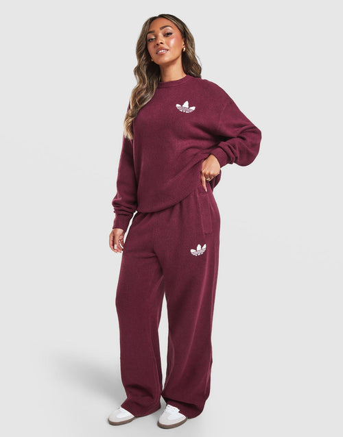 Trefoil Knit Crew Sweatshirt