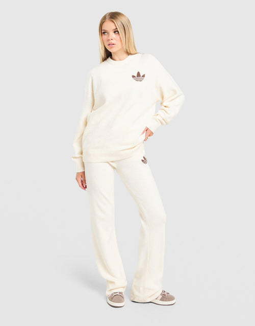 Trefoil Knit Crew Sweatshirt
