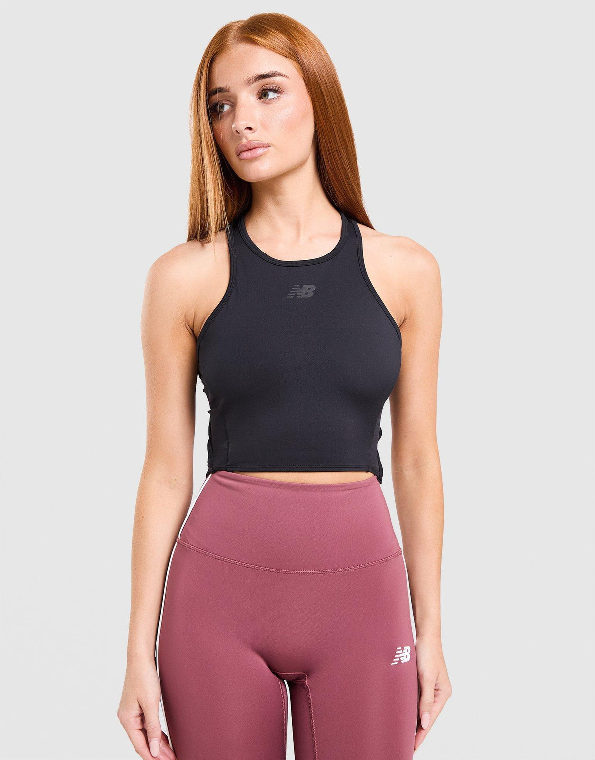 Running Fitted Crop Tank Top