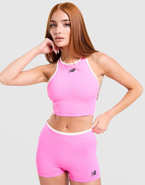 Running Fitted Crop Tank Top