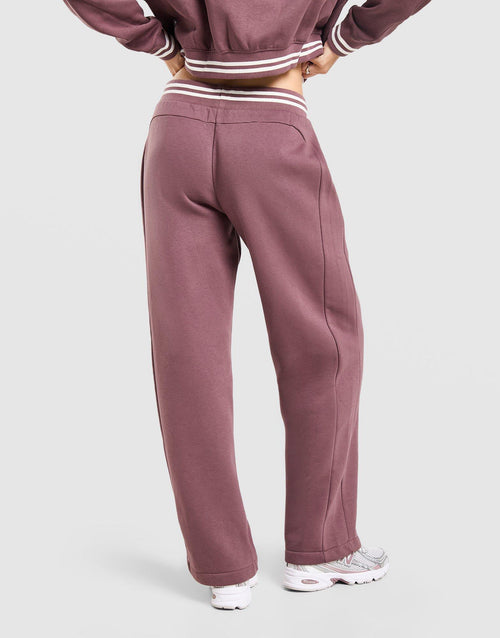 Ribbed Wide Leg Joggers