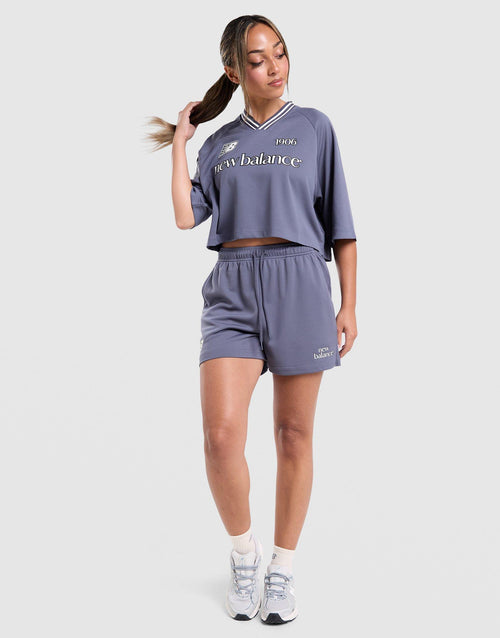V-Neck Cropped Jersey