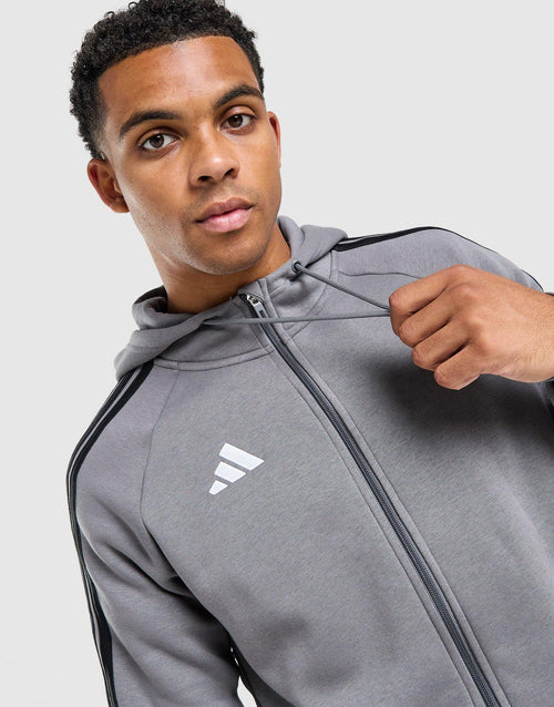 Tiro Essentials 3-Stripes Full Zip Hoodie