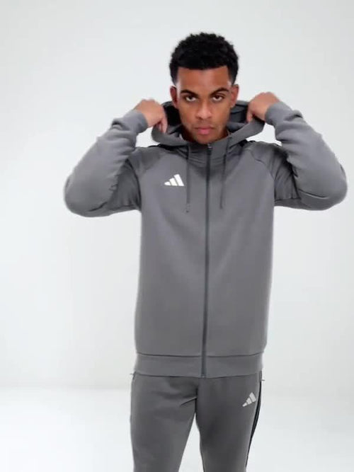 Tiro Essentials 3-Stripes Full Zip Hoodie