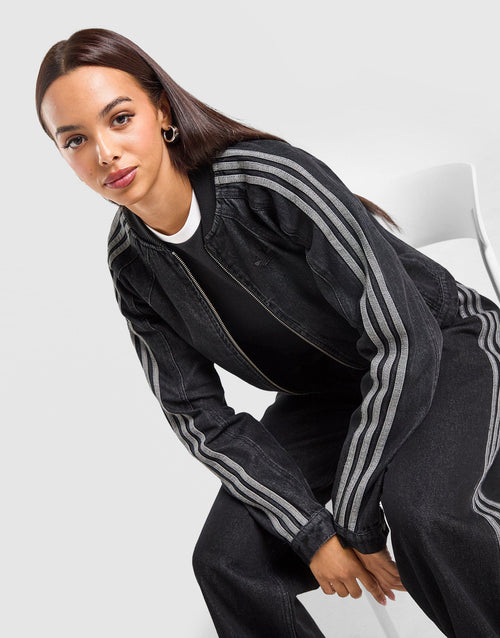 Denim Slim Track Top