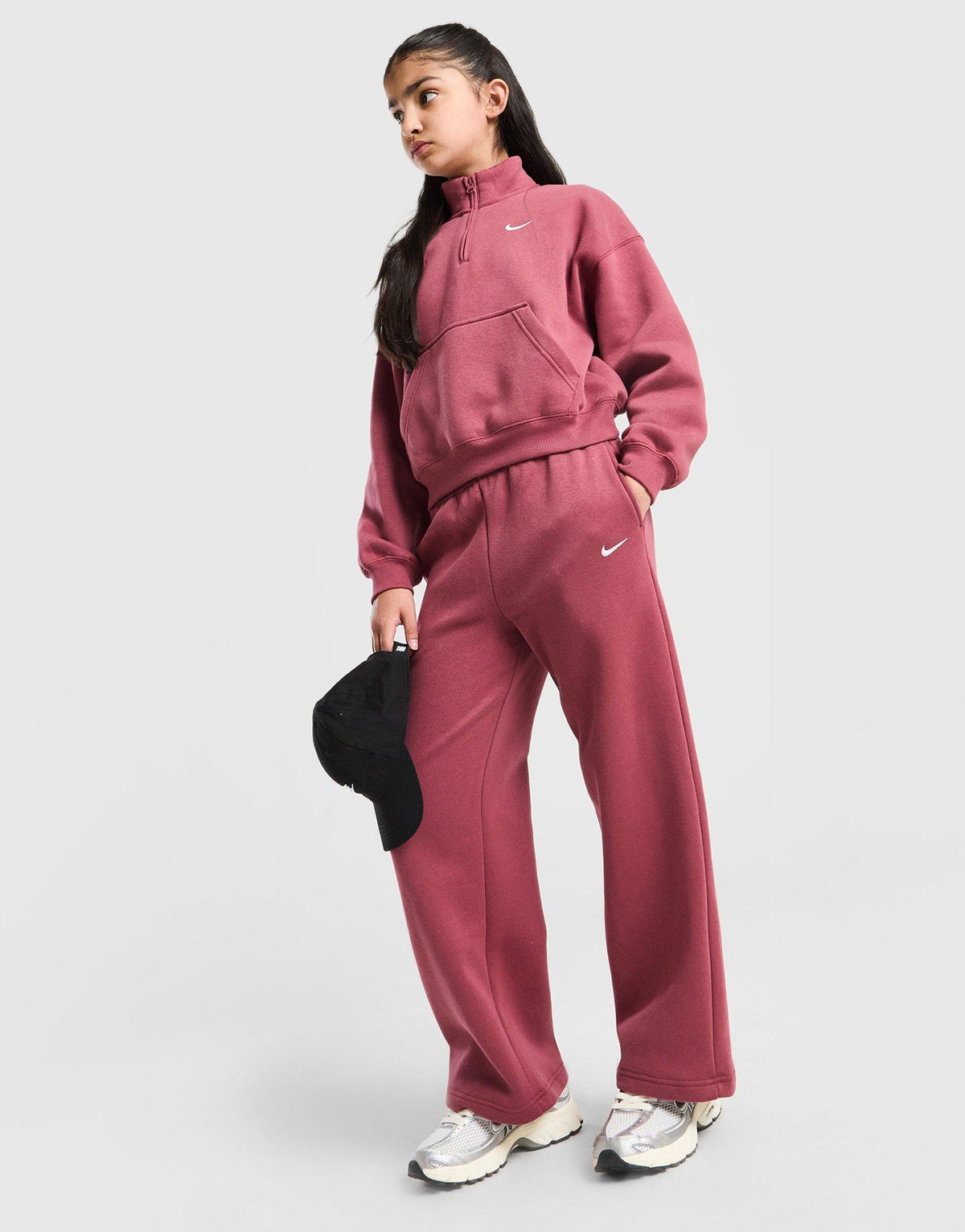 Girls' Studio Fleece Wide Leg Joggers Junior