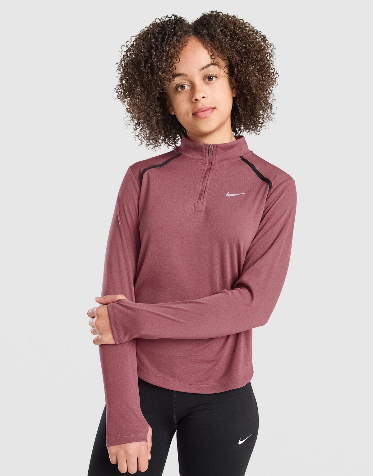 Girls' Long Sleeve 1/2 Zip Top Junior