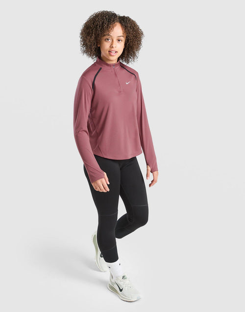 Girls' Long Sleeve 1/2 Zip Top Junior