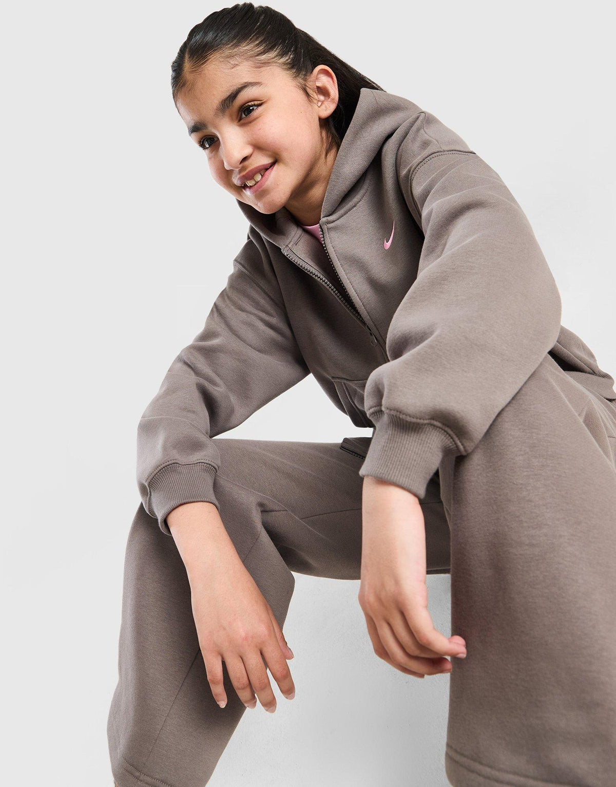 Girls' Studio Fleece Full Zip Hoodie Junior