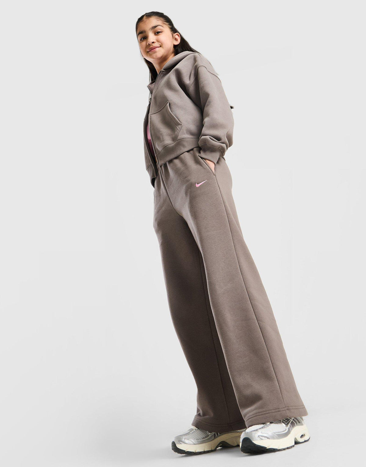 Girls' Studio Fleece Wide Leg Joggers Junior