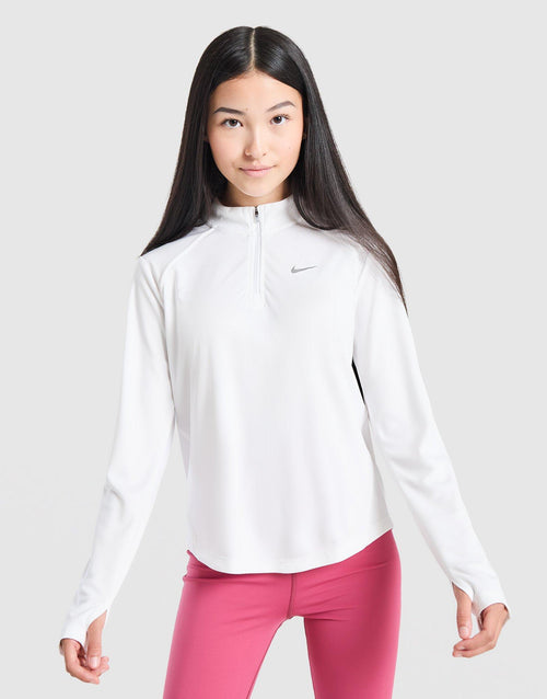 Girls' Long Sleeve 1/2 Zip Top Junior