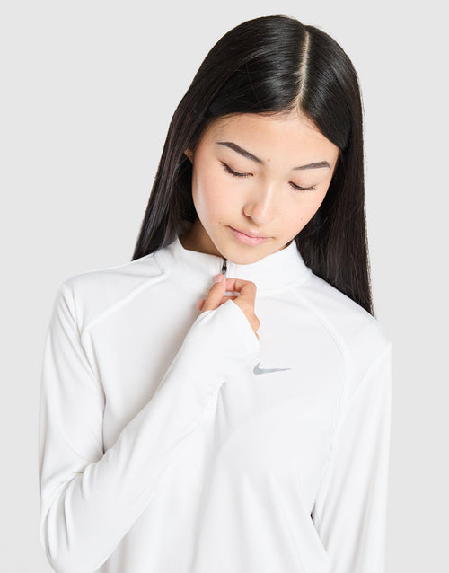 Girls' Long Sleeve 1/2 Zip Top Junior