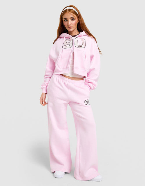 Studio 90 Oversized Crop Full Zip Hoodie