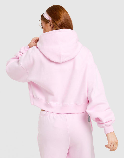 Studio 90 Oversized Crop Full Zip Hoodie