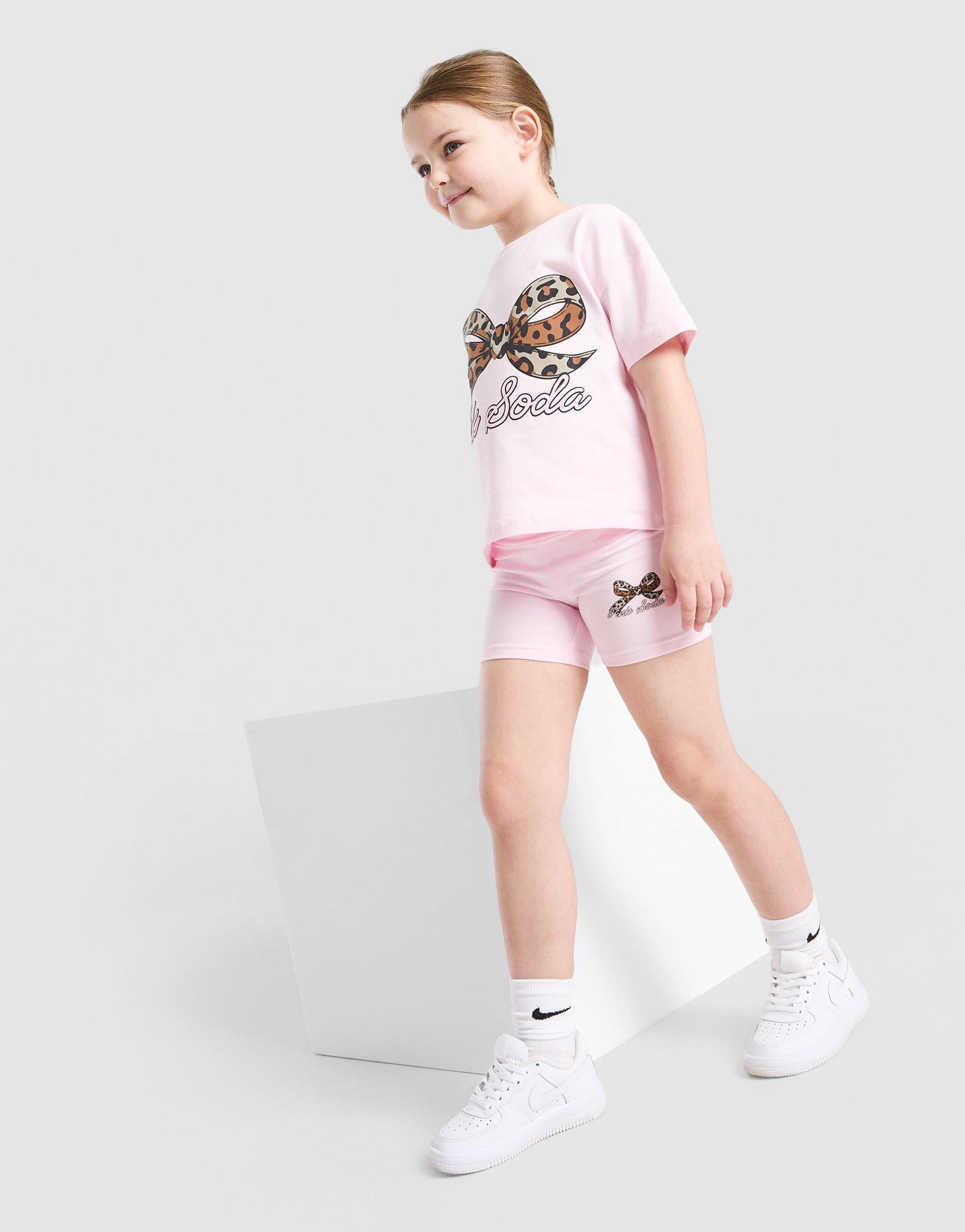 Girls' Bow T-Shirt/Shorts Set Children